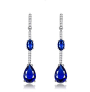 "Elena" Sapphire Drop Earrings