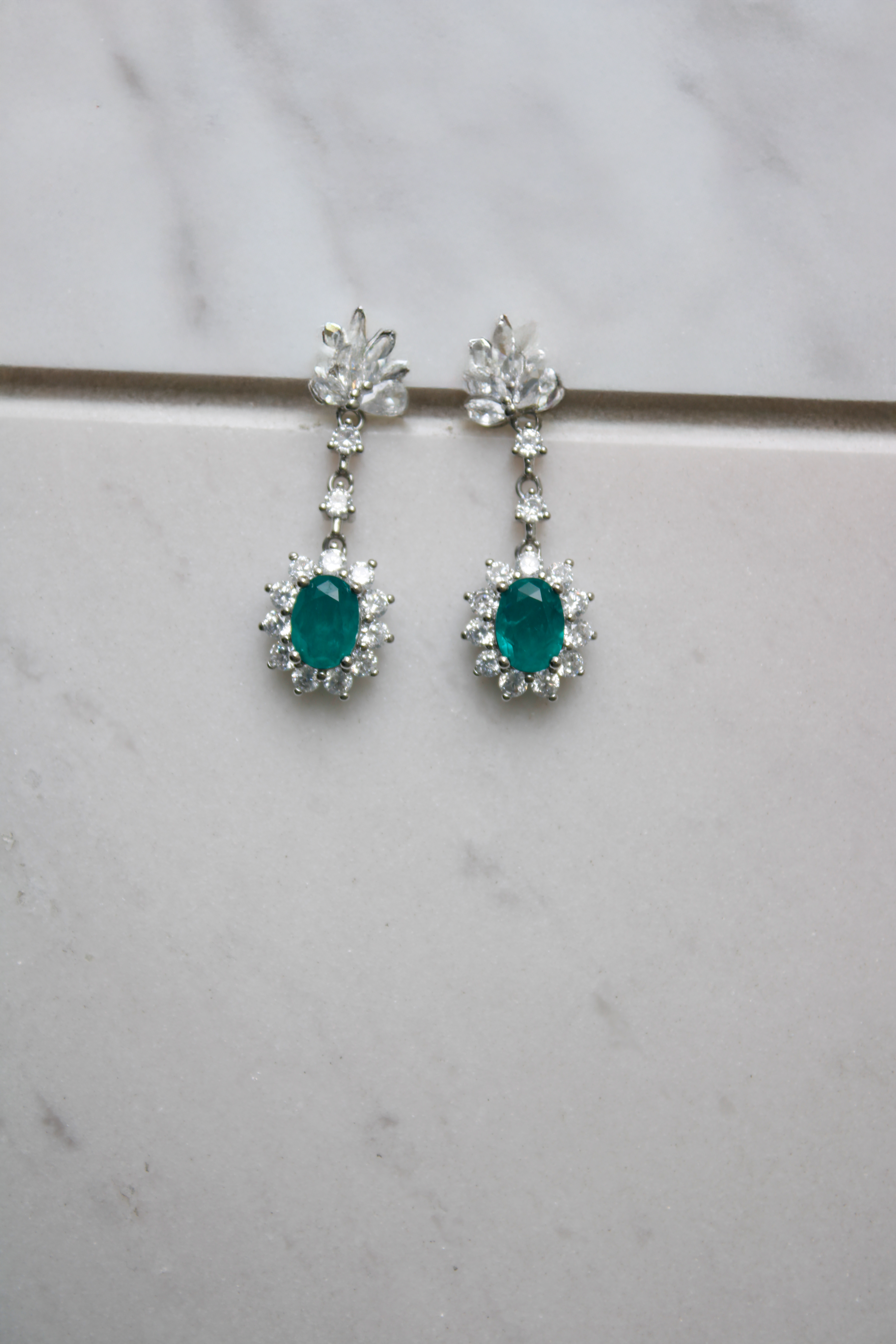 "Maria" Emerald Earrings