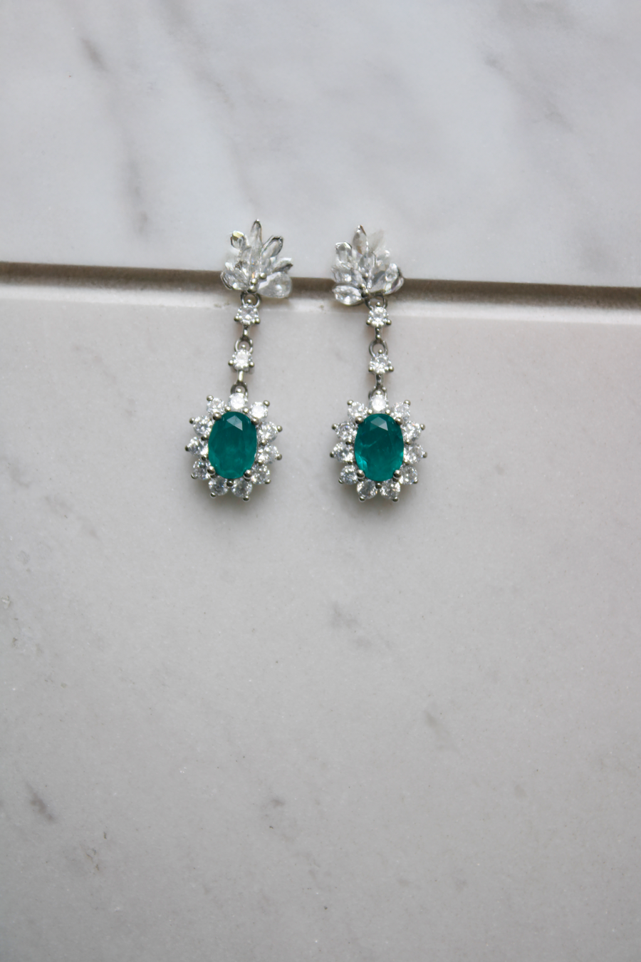 "Maria" Emerald Earrings