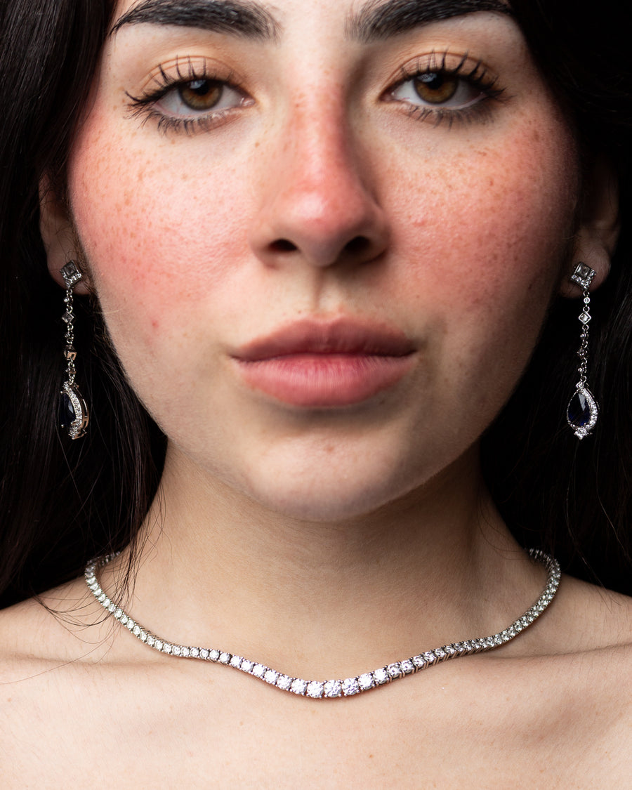 Full Rivière Tennis Necklace 15 carats