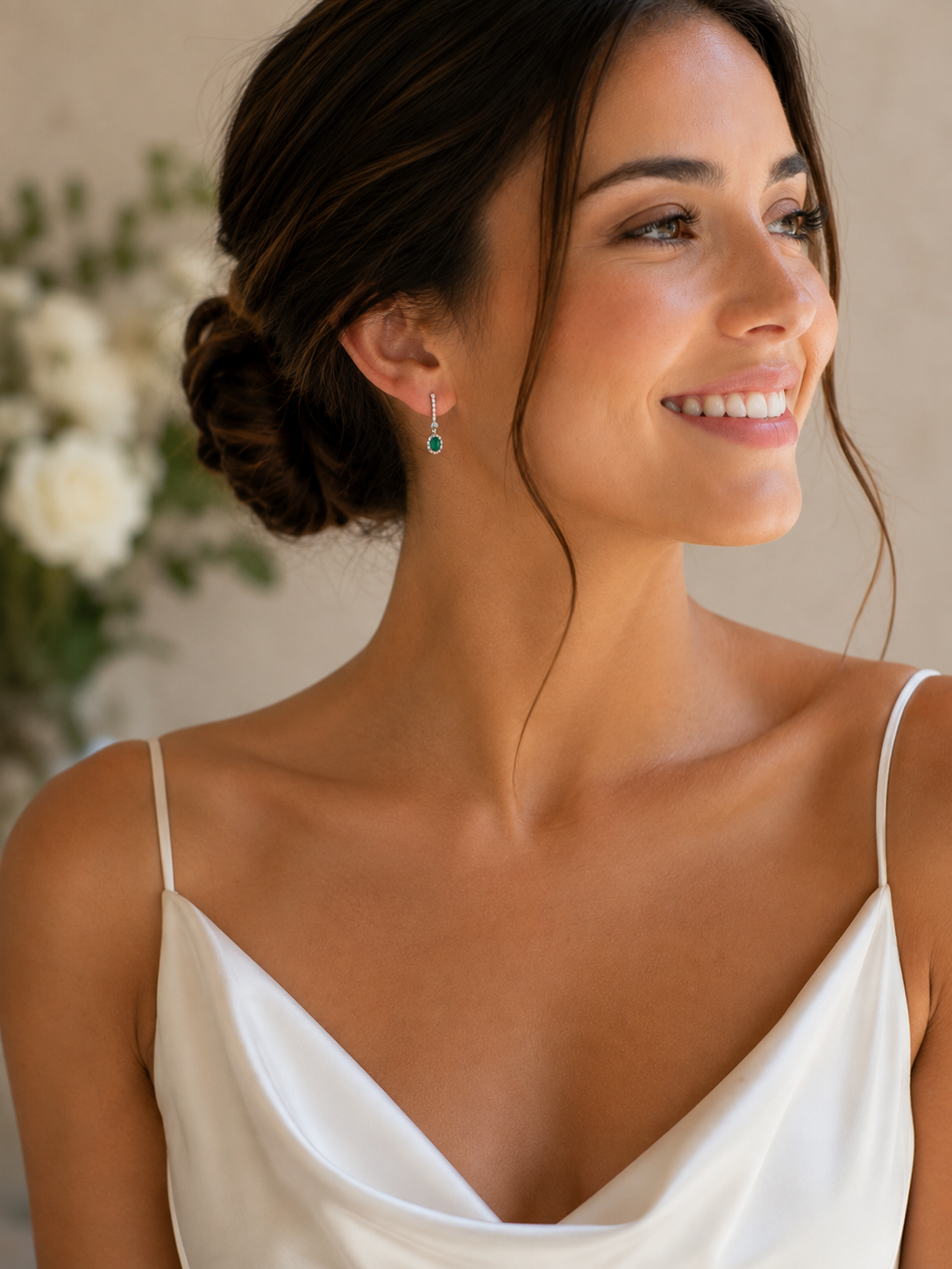 Sophia Zambian Emerald Earrings