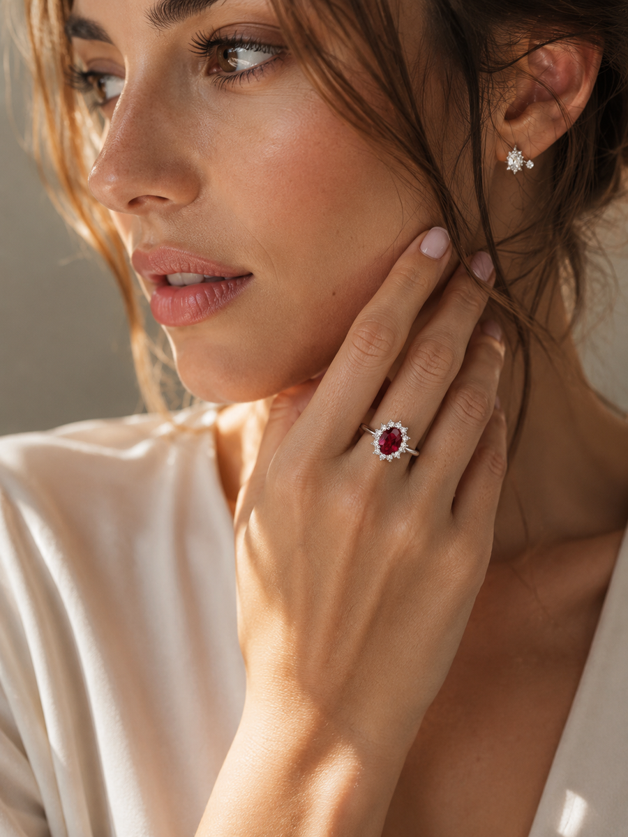 Lady D Ruby Ring — Original 3 CT | Bulletproof Setting™