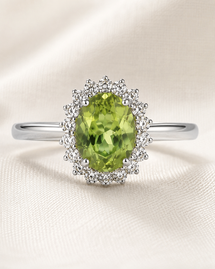 Lady Di Peridot Ring — Original 3 CT | Bulletproof Setting™