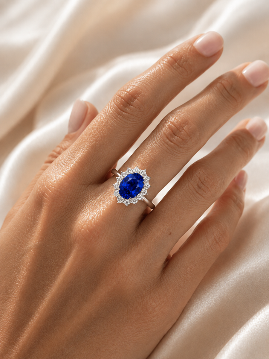 Lady Di Sapphire Ring — Original 3 CT | Bulletproof Setting™