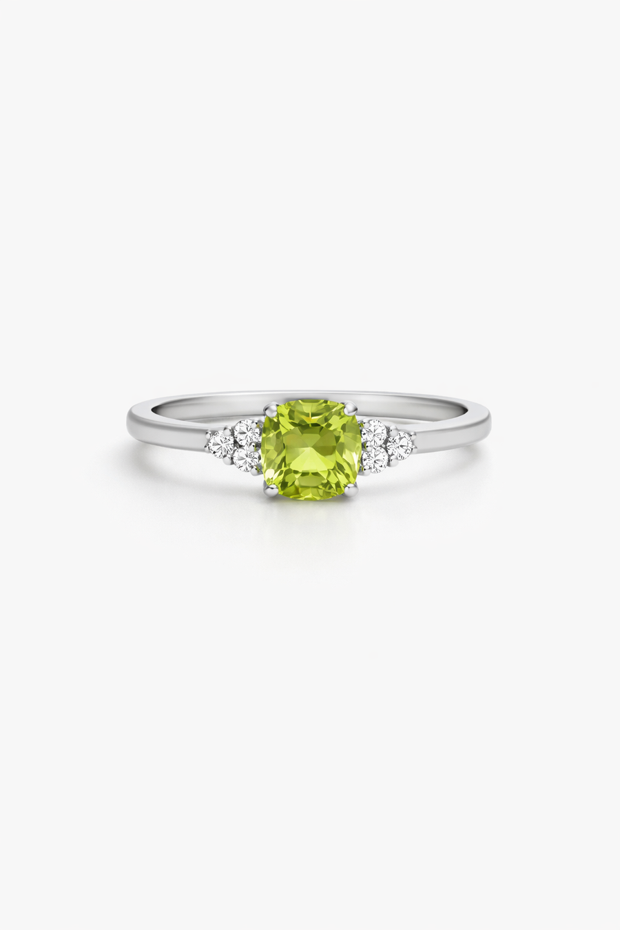 Cushion Peridot Ring