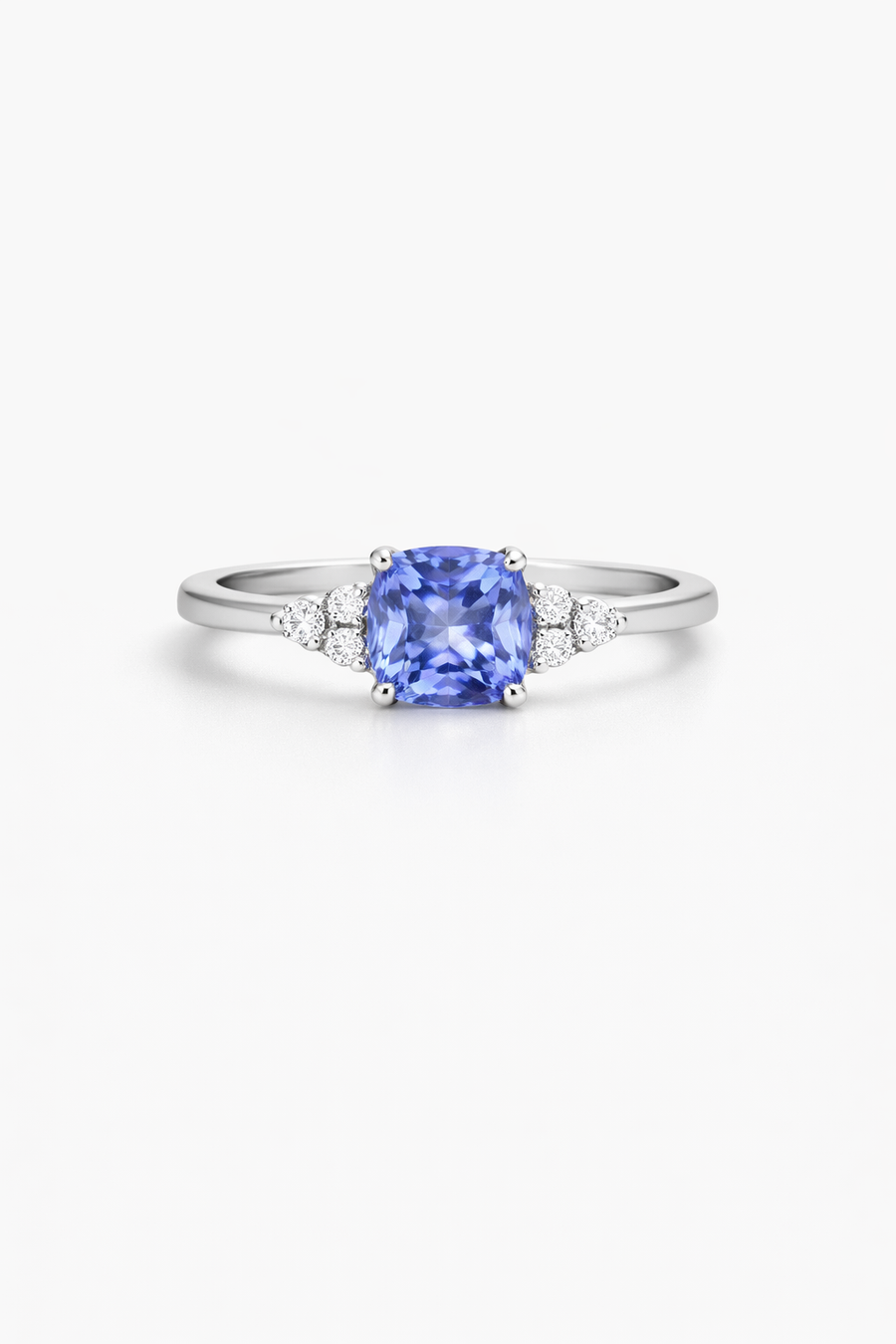 Cushion Tanzanite Ring