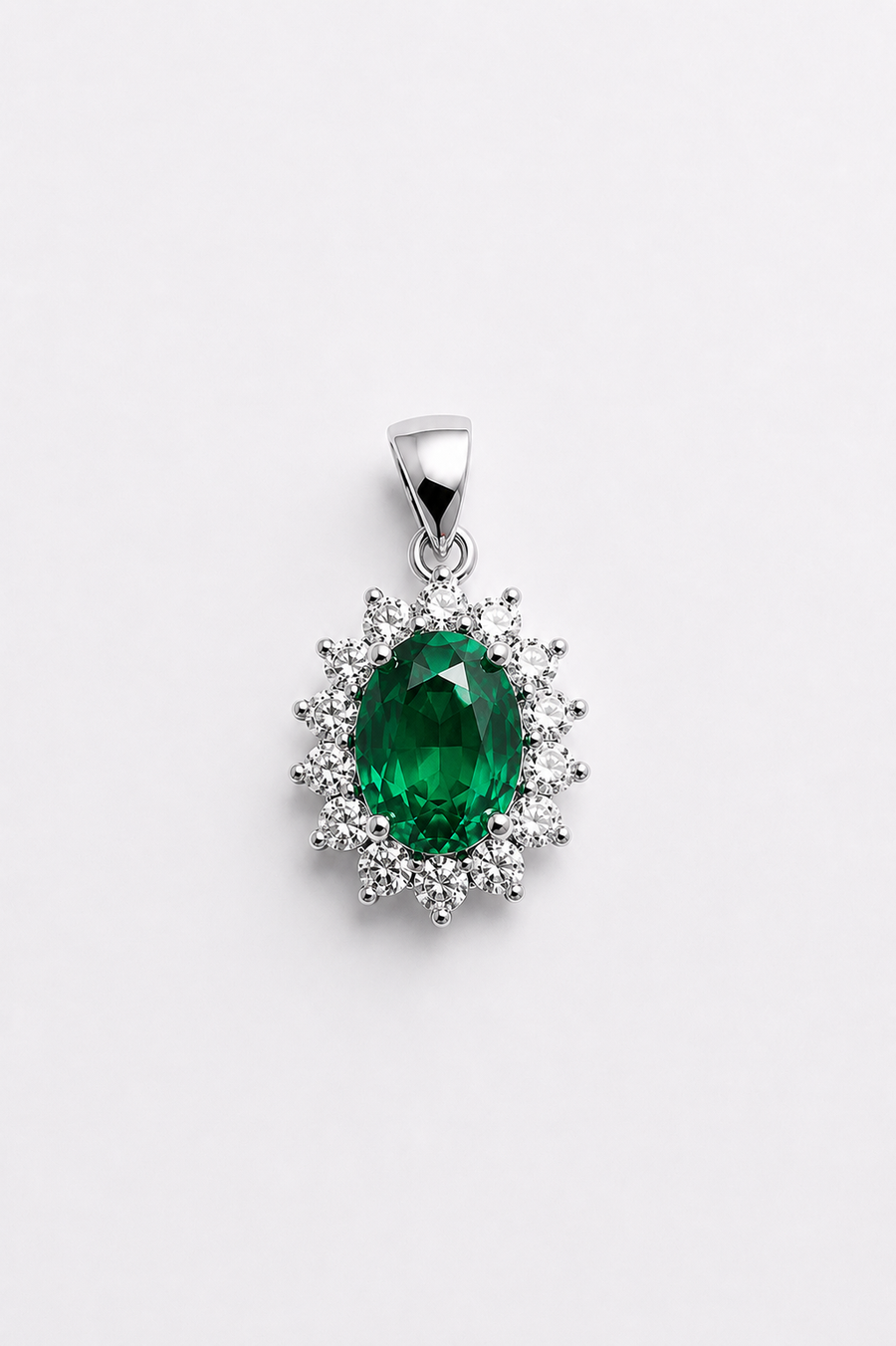 Lady Di Emerald Pendant