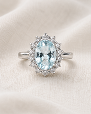 Lady Di Aquamarine Ring — Original 3 CT — Maison ÉLAN fine jewelry