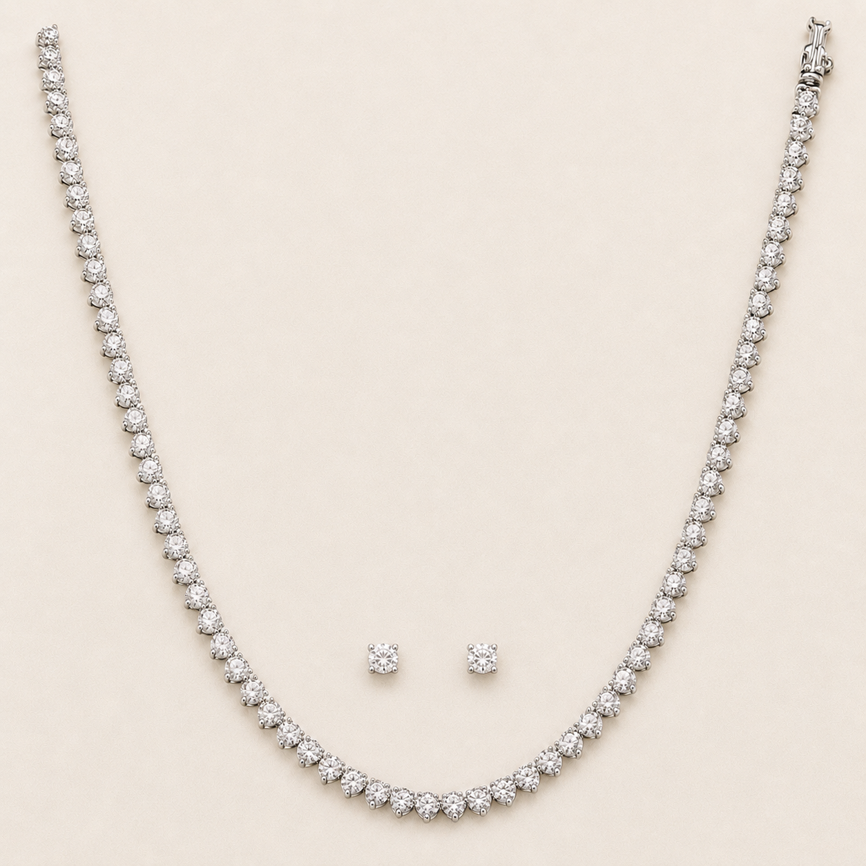 Tennis Necklace 3 Claw 11.4 carats