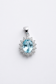Lady Di Aquamarine Pendant — Maison ÉLAN fine jewelry