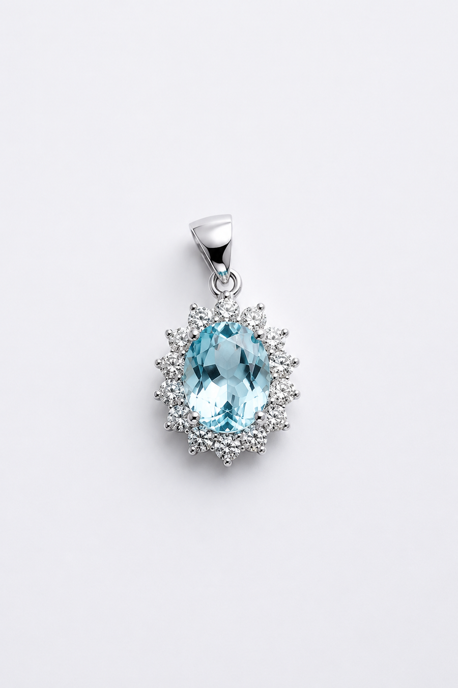 Lady Di Aquamarine Pendant