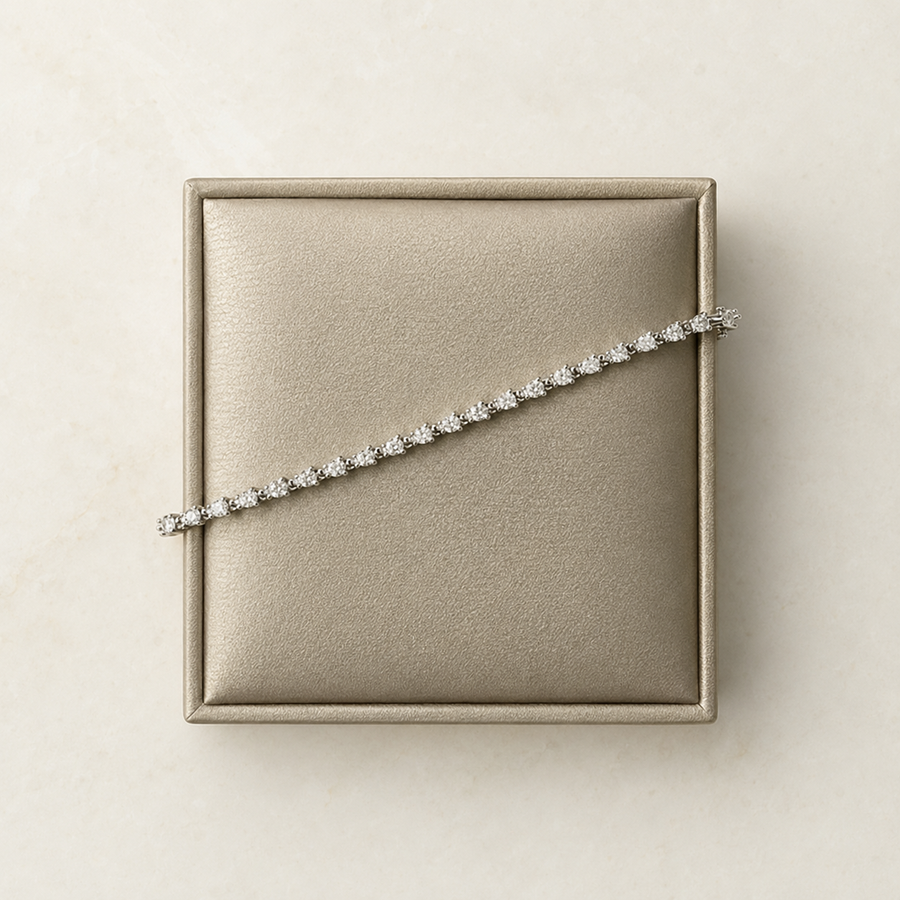 Pear cut tennis bracelet