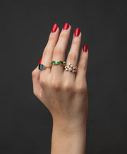 "HoneyComb" Signature Ring