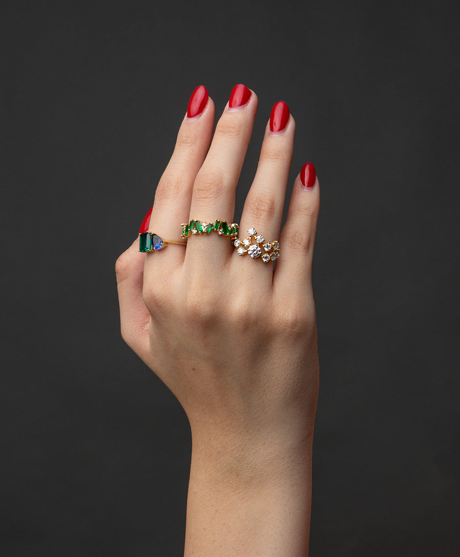 "HoneyComb" Signature Ring