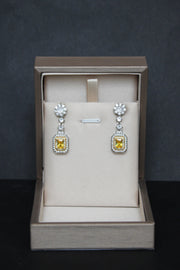 "Eda" Fancy yellow Earrings