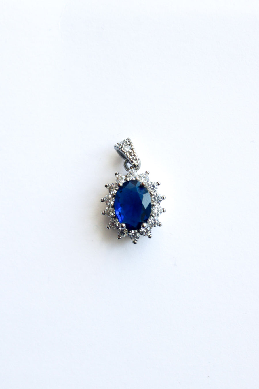 Lady Di Sapphire Pavé Pendant