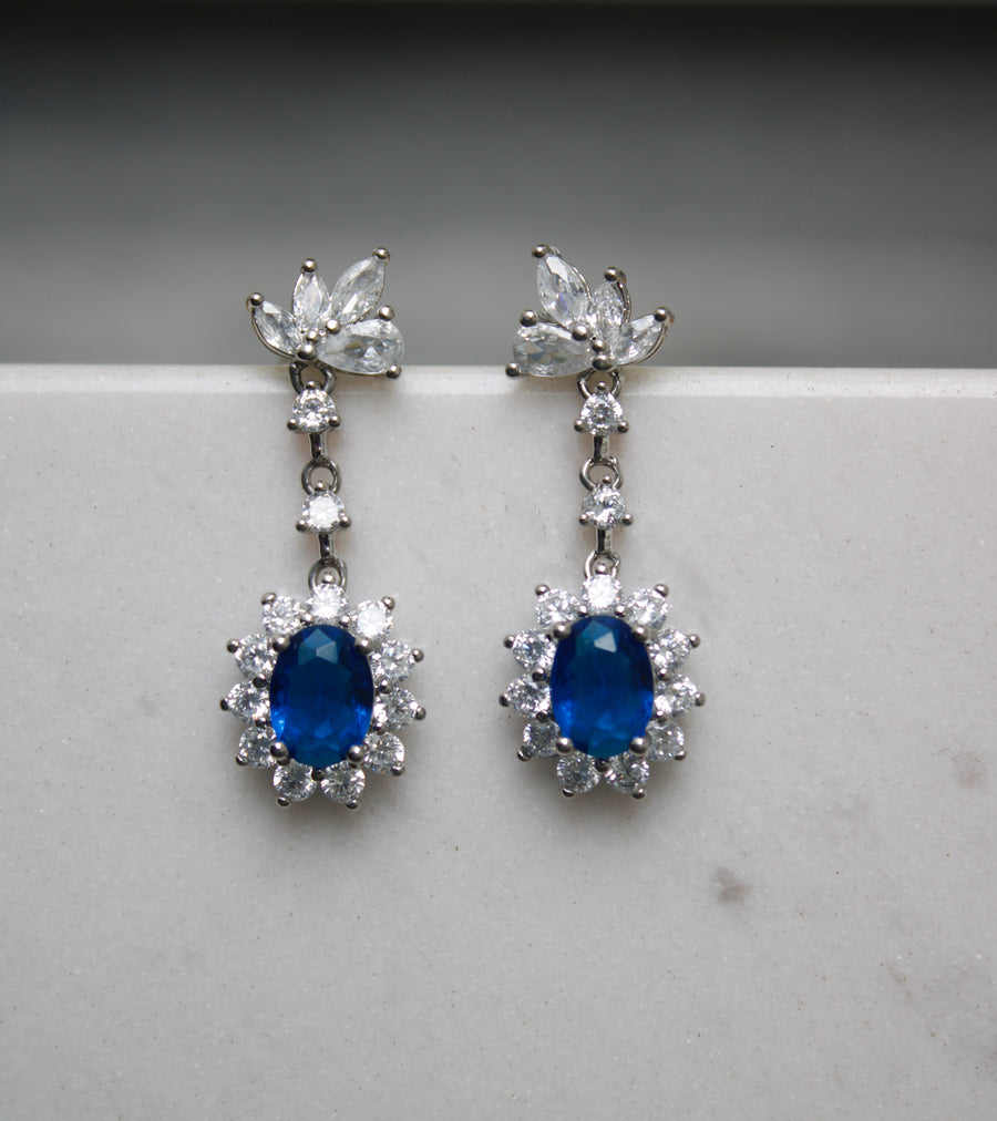 ''Camila" Sapphire Pendant Earrings