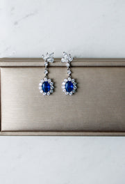 ''Camila" Sapphire Pendant Earrings