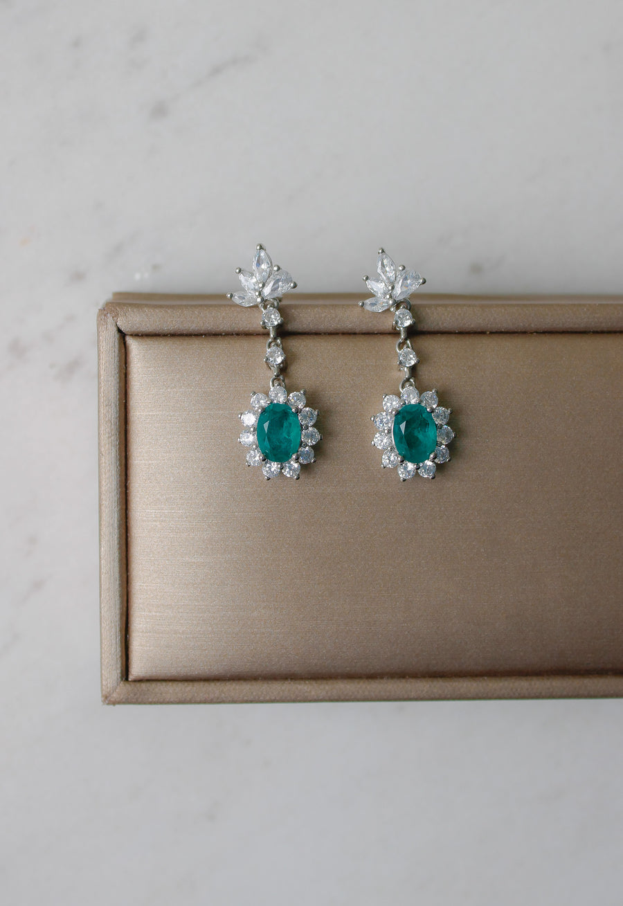 "Maria" Emerald Earrings