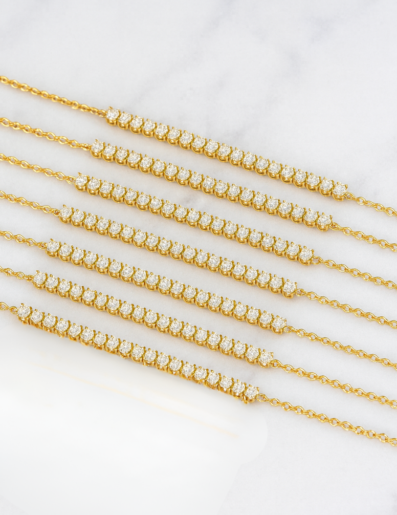 Élise —Natural Diamonds Tennis Bracelet