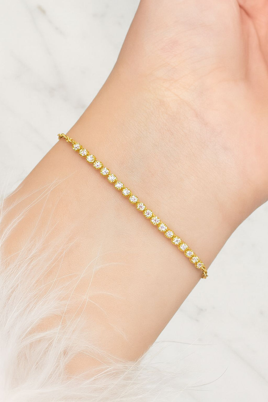 Élise —Natural Diamonds Tennis Bracelet