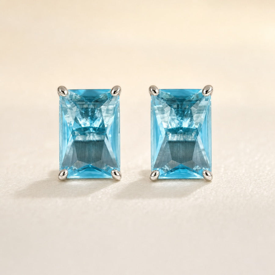 Lucia Aquamarine Earrings — Maison ÉLAN