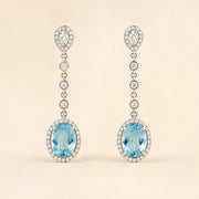 Marie Aquamarine Earrings — Maison ÉLAN