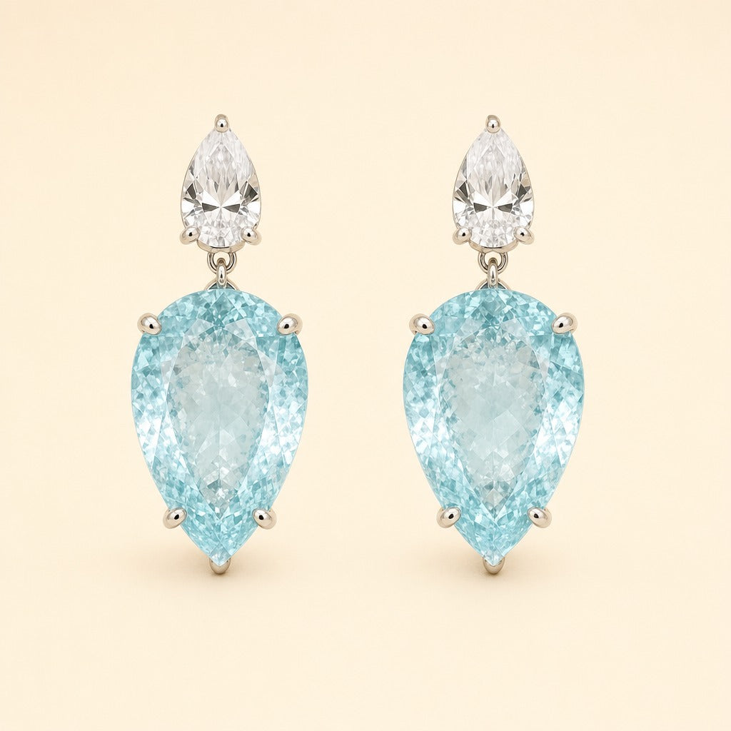 Sara Aquamarine Earrings — Maison ÉLAN