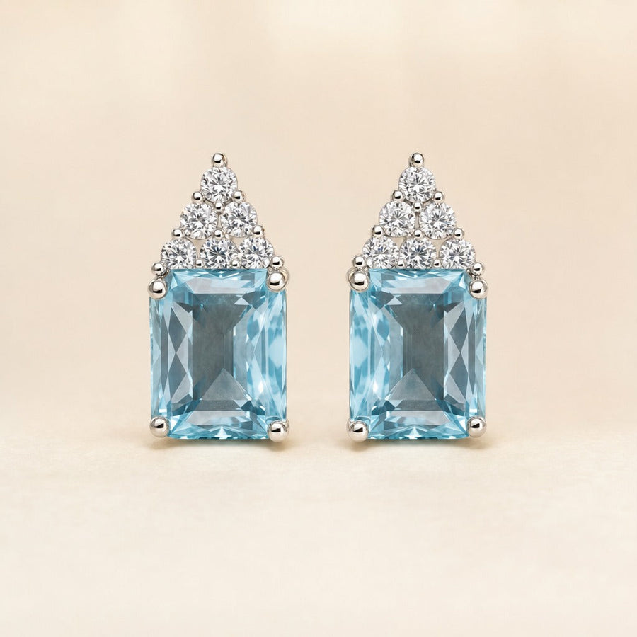 Serena Aquamarine Earrings — Maison ÉLAN
