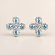 Aurora Aquamarine Earrings — Maison ÉLAN