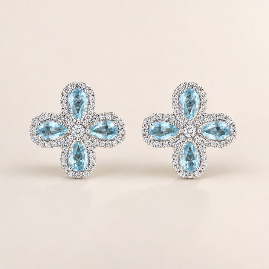 Aurora Aquamarine Earrings — Maison ÉLAN