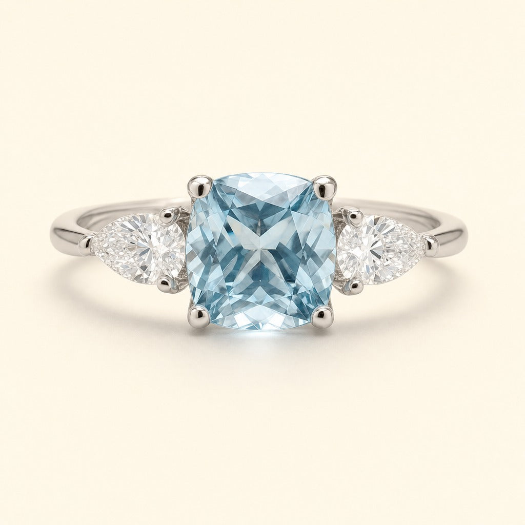 Cushion Aquamarine Ring — Maison ÉLAN