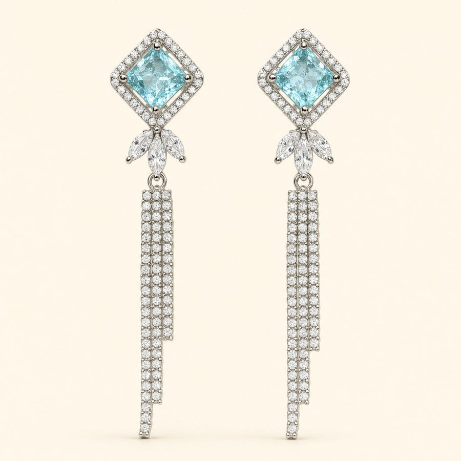 Elise Aquamarine Earrings — Maison ÉLAN