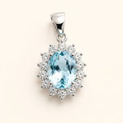 Lady Di Aquamarine Pendant — Maison ÉLAN