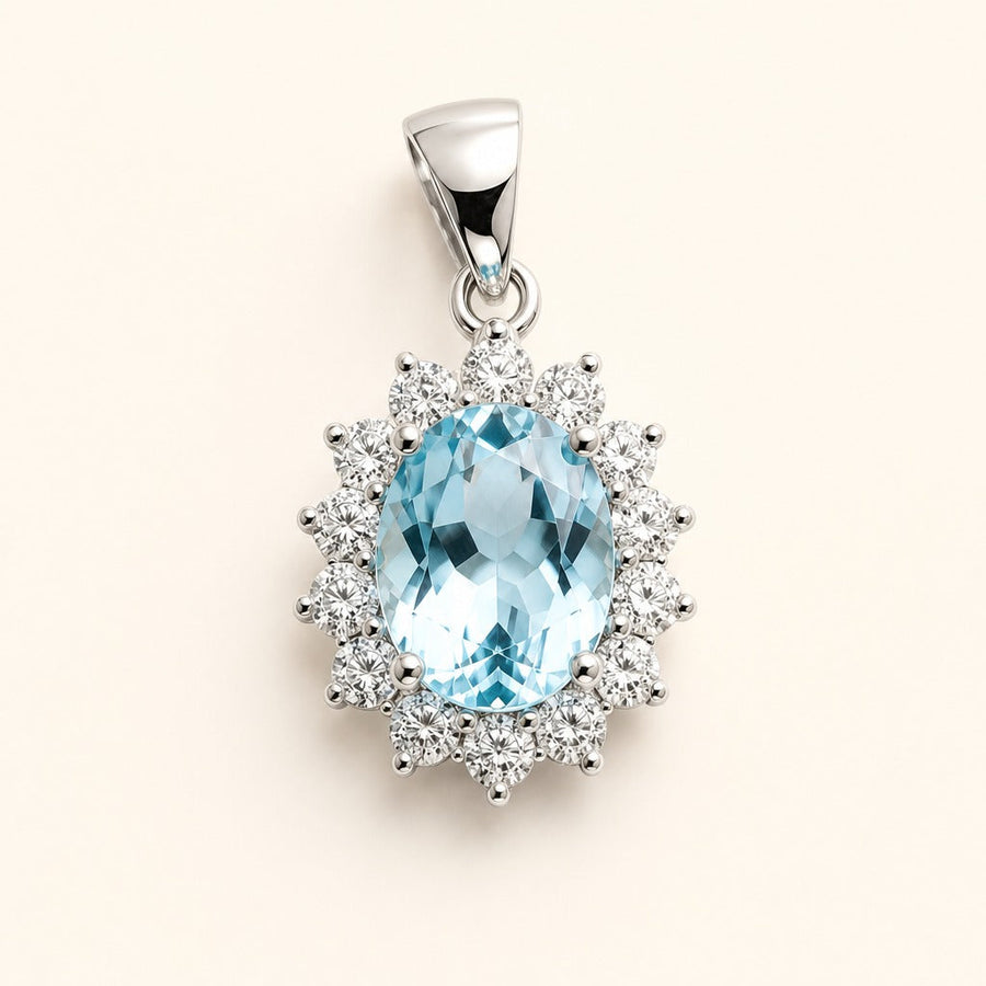 Lady Di Aquamarine Pendant — Maison ÉLAN