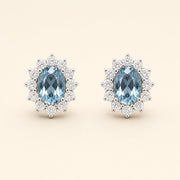 Lady Di Aquamarine Studs — Maison ÉLAN