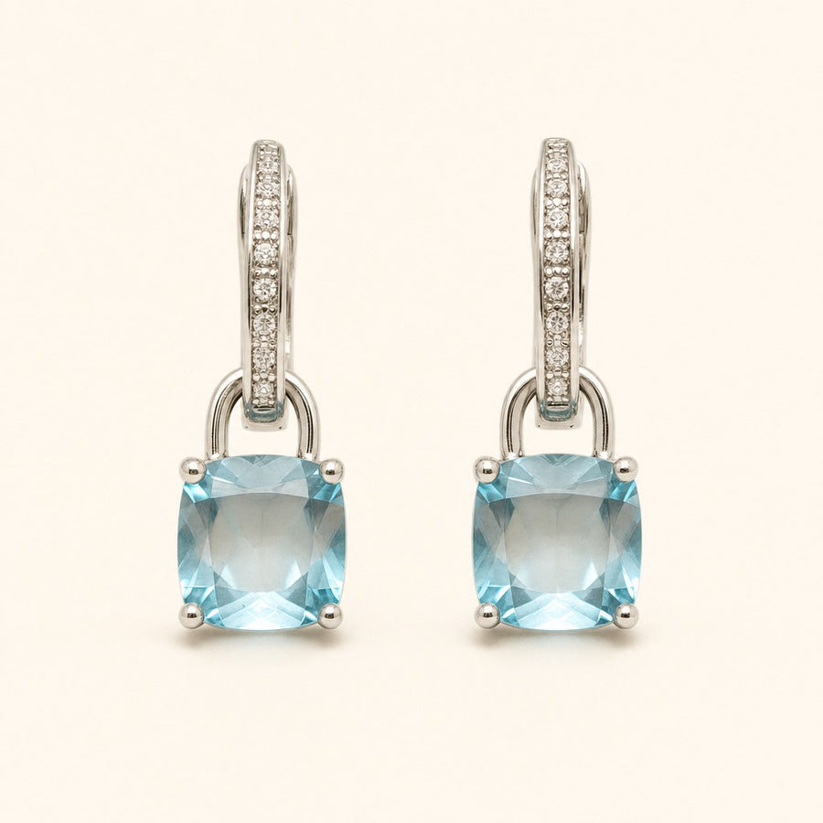 Odetta Aquamarine Earrings — Maison ÉLAN
