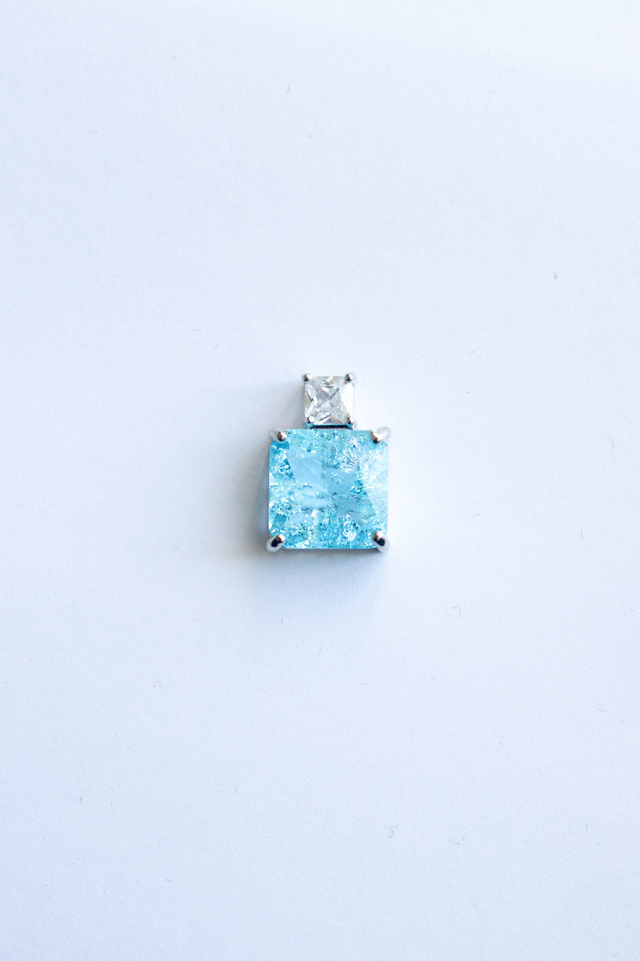 Frosted Aquamarine Pendant