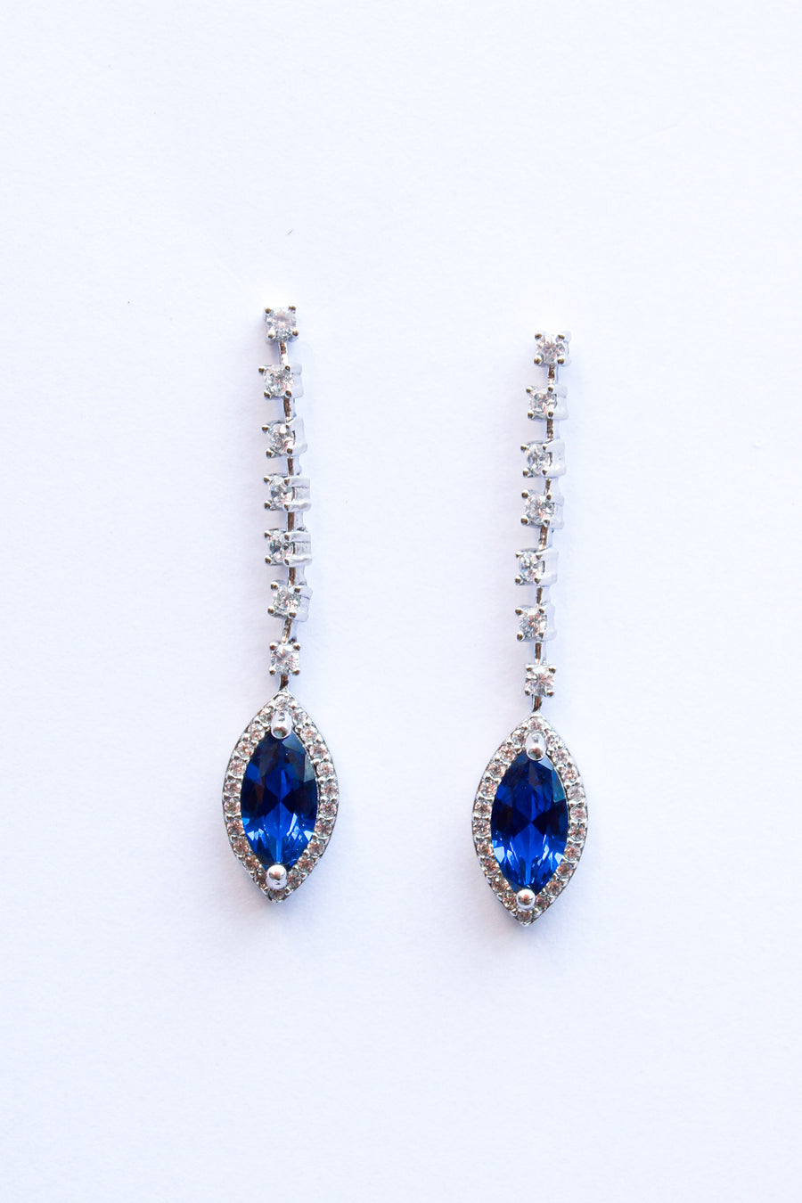 Samara Marquise Sapphire Drop Earrings