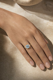 Ariane — Lab Sapphire Ring — Maison ÉLAN — worn