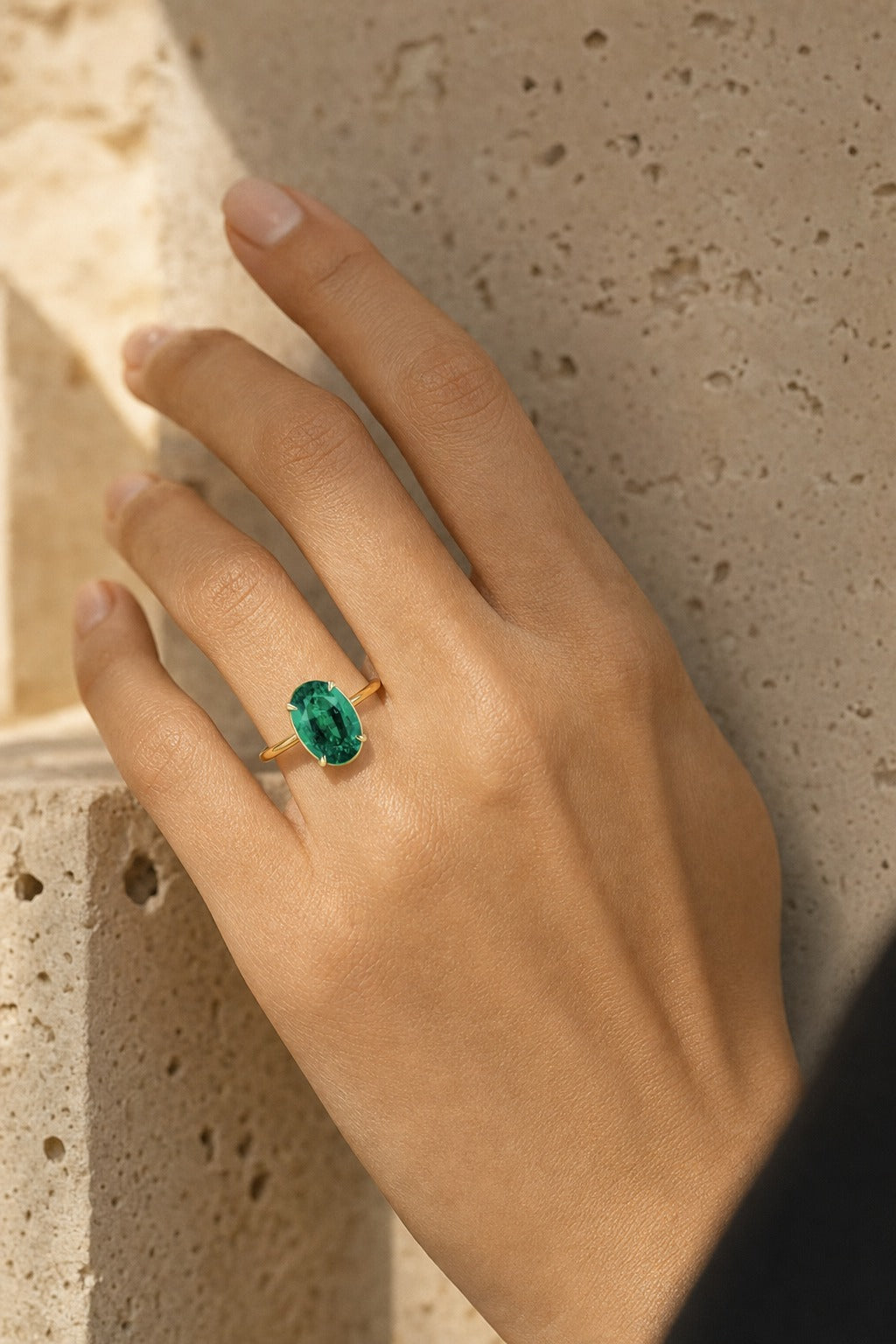 Aurore — 6.5 CTW Lab Gemstone Ring — Maison ÉLAN — worn