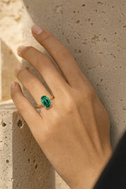 Aurore — 6.5 CTW Lab Gemstone Ring — Maison ÉLAN — worn