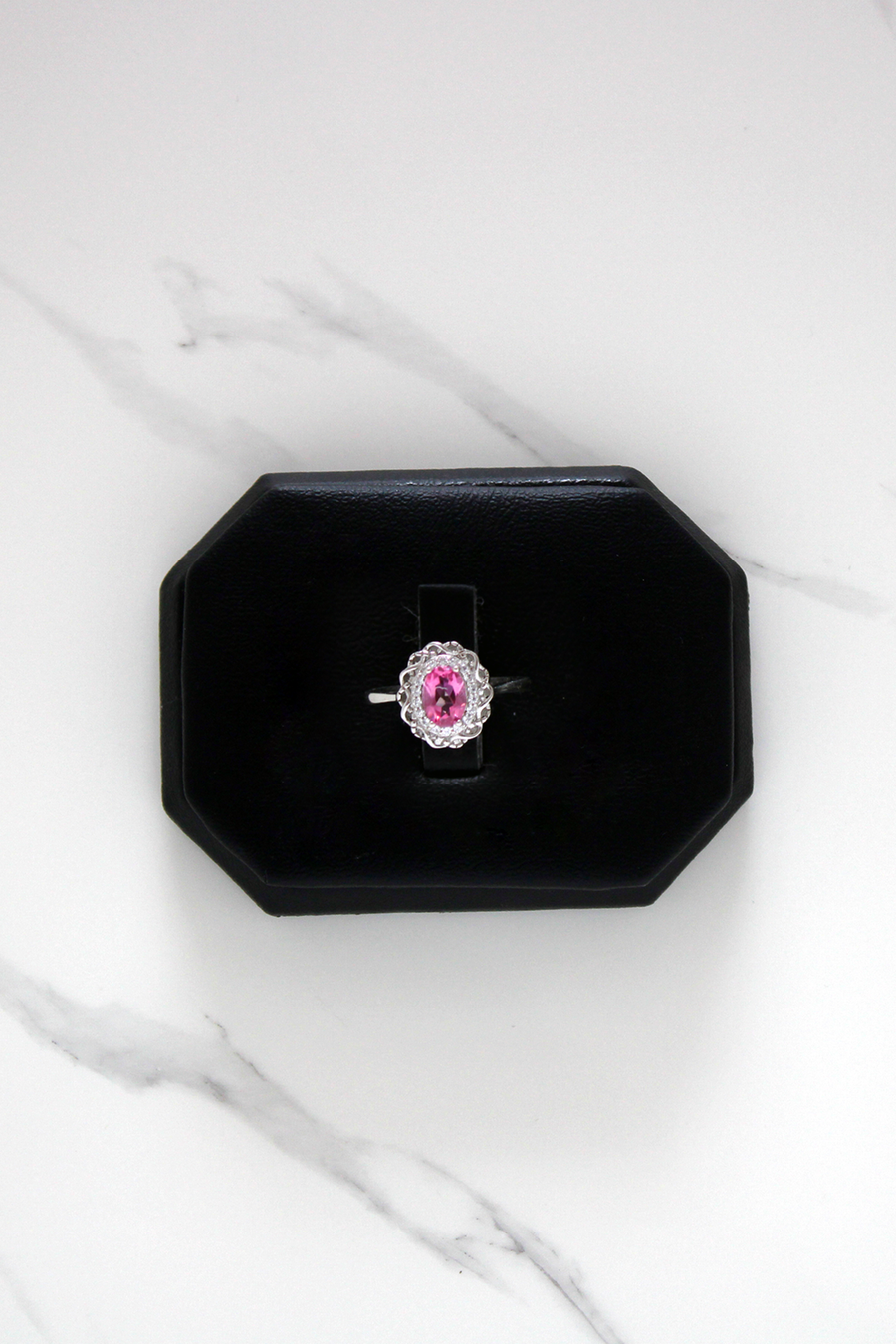 "Amelie" Pink Sapphire Ring