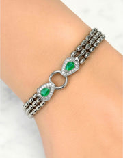 Maelys — Natural Emerald Convertible Necklace & Bracelet — Maison ÉLAN fine jewelry