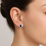 Seraphine — Sapphire Studs — Maison ÉLAN fine jewelry, view 2