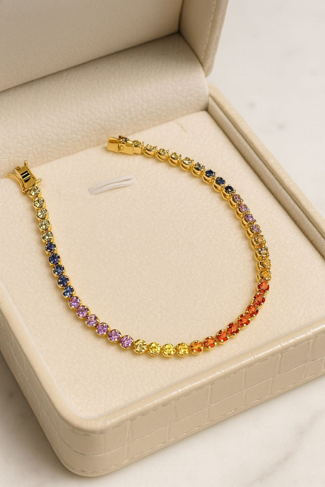 Ophelia — Rainbow Sapphire Bracelet — Maison ÉLAN fine jewelry