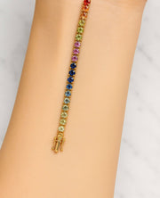 Ophelia — Rainbow Sapphire Bracelet — Maison ÉLAN fine jewelry, view 2