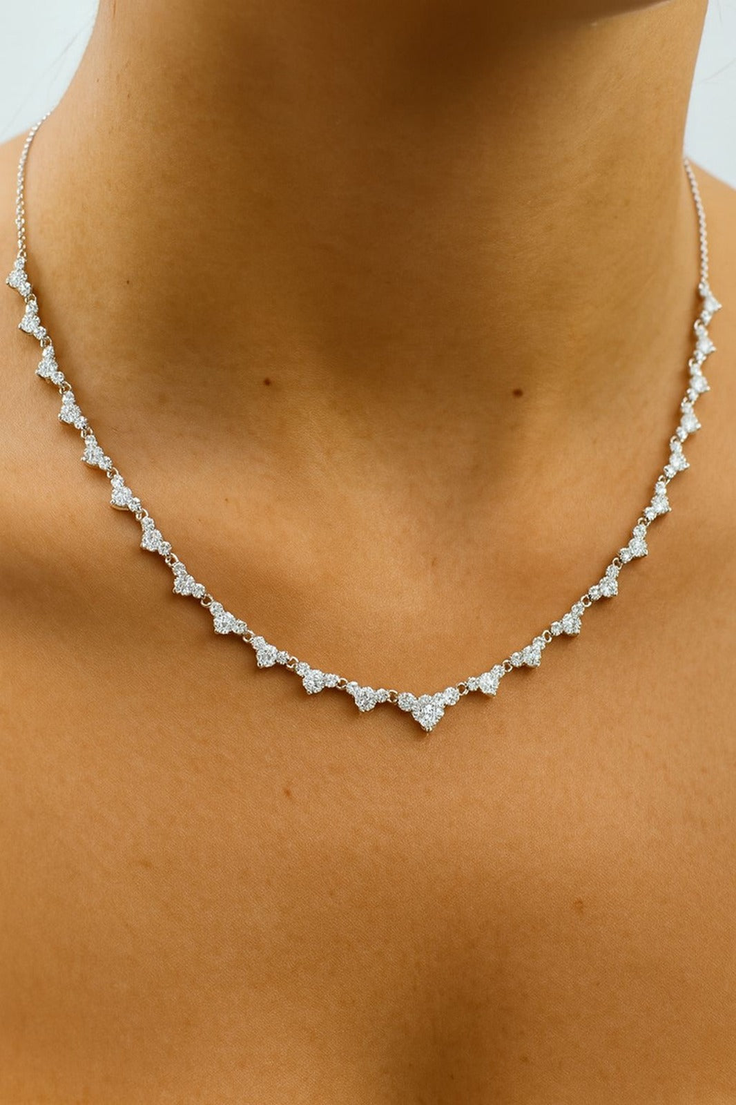 Céleste — Half Rivière Diamond Necklace — Maison ÉLAN fine jewelry