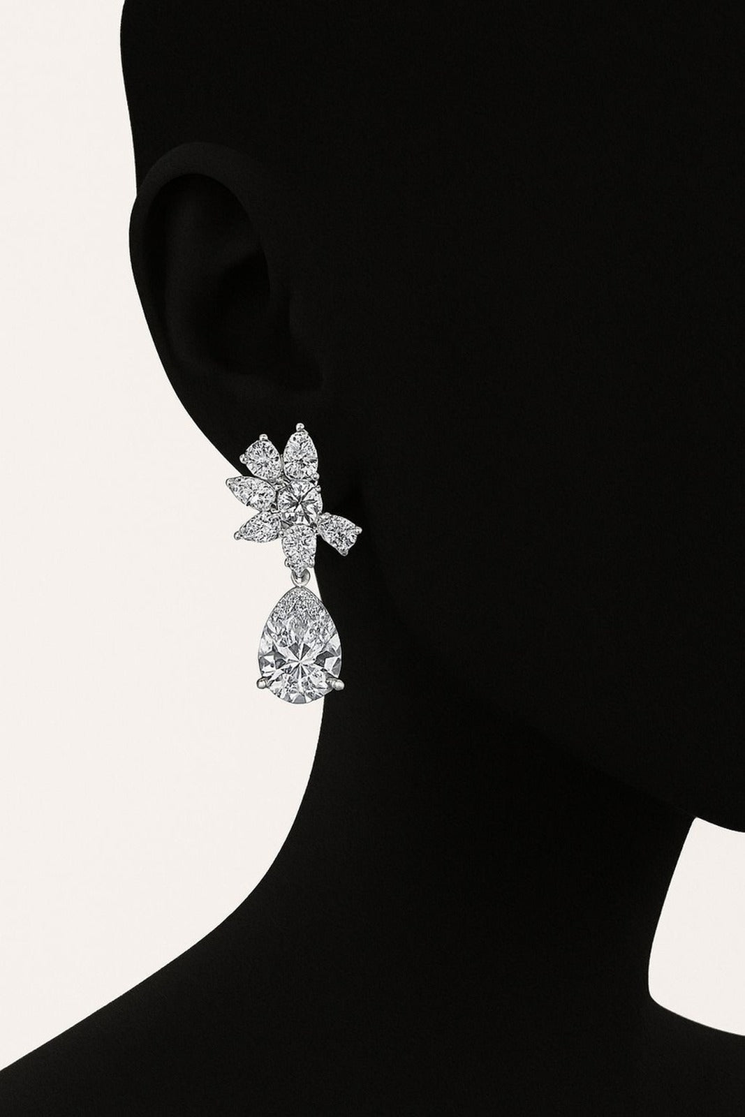 Adelaide — Pear Cut Drop Earrings — Maison ÉLAN fine jewelry
