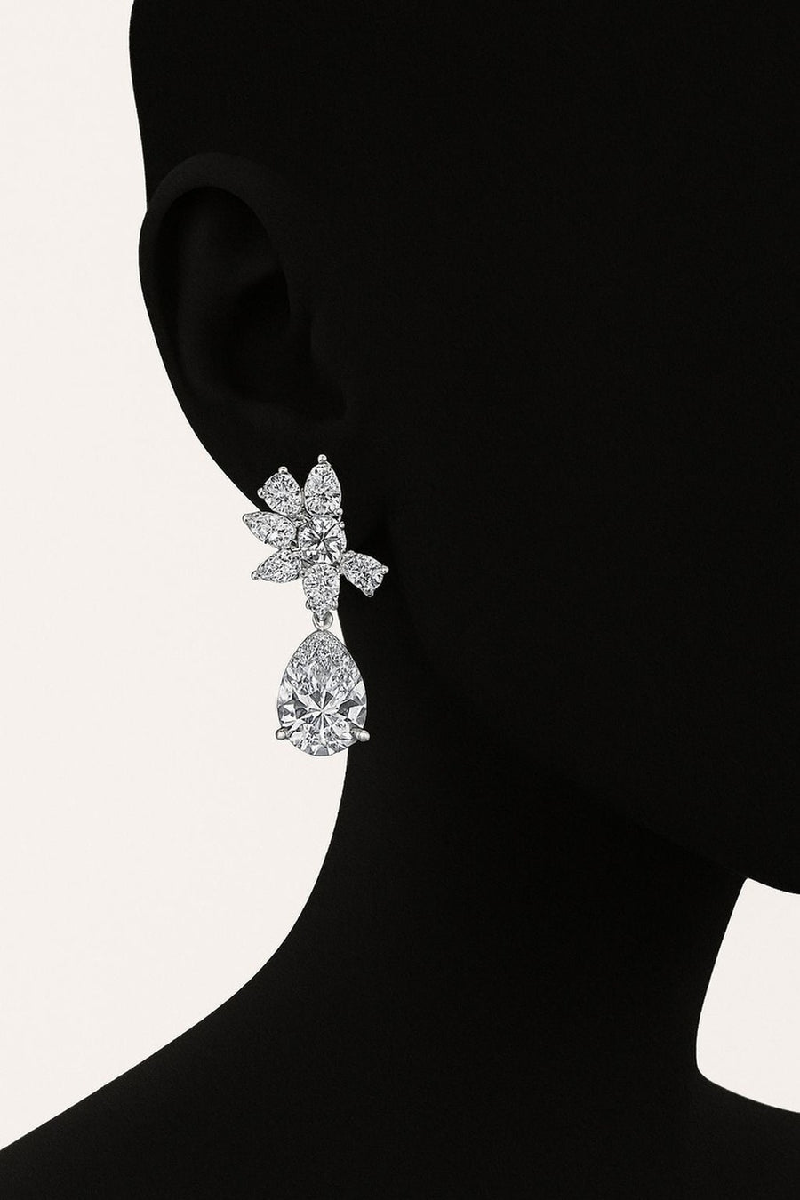 Adelaide — Pear Cut Drop Earrings — Maison ÉLAN fine jewelry